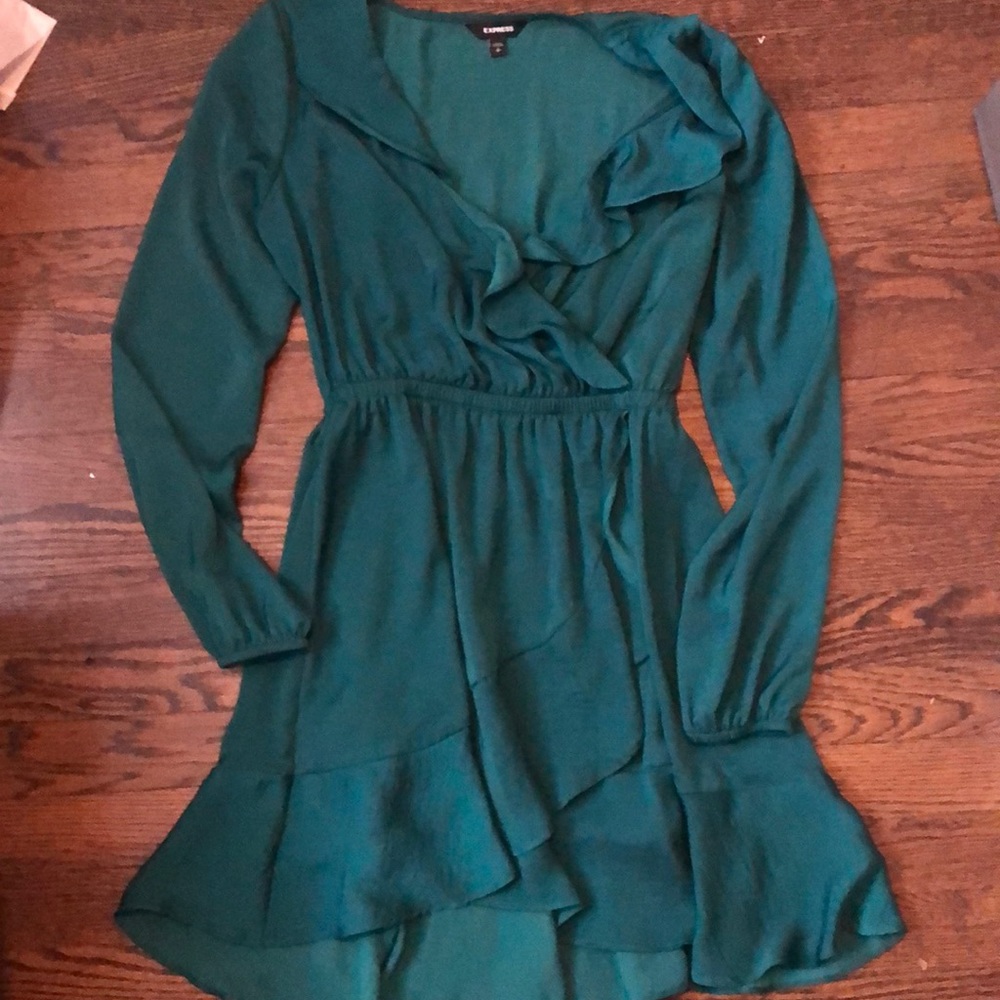 Express Faux Wrap Dress